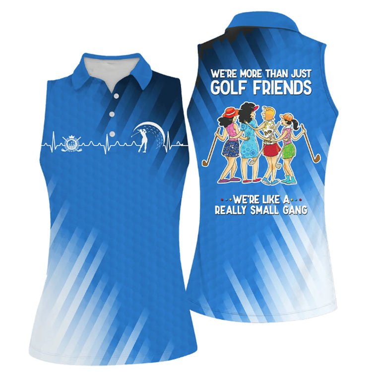 Golf Friends Nice Shot Team Muticolor Sleeveless Women Polo Shirt For Ladies, Golf Shirt 7 Golf Friends Nice Shot Team Muticolor Sleeveless Women Polo Shirt For Ladies, Golf Shirt - Image 7