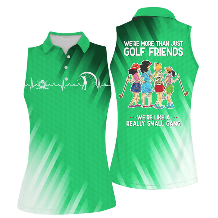 Golf Friends Nice Shot Team Muticolor Sleeveless Women Polo Shirt For Ladies, Golf Shirt 6 Golf Friends Nice Shot Team Muticolor Sleeveless Women Polo Shirt For Ladies, Golf Shirt - Image 6
