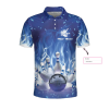 Bowling On Blue Fire Custom Polo Shirt, Blue Custom Bowling Shirt For Adults, Personalized Bowling Gift Coolspod 10 bowling on blue fire ez37 0801 c 1