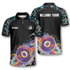 3D All Over Ball 8 Color Black Blue Custom Billiard Shirts for Men 6 personalized billiard active cus