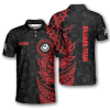 3D All Over Print Red Black Tribal Custom Billiard Polo Shirts for Men, Billiard Team Uniform 5 personalized billiard special tr