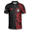 3D All Over Print Red Black Tribal Custom Billiard Polo Shirts for Men, Billiard Team Uniform 5 personalized billiard special tr 1