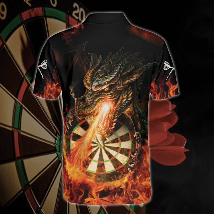 Personalized Name Dragon Fire Darts All Over Printed Unisex Shirt, Uniform for Dart Team, Dart Player 3 Personalized Name Dragon Fire Darts All Over Printed Unisex Shirt, Uniform for Dart Team, Dart Player - Image 3